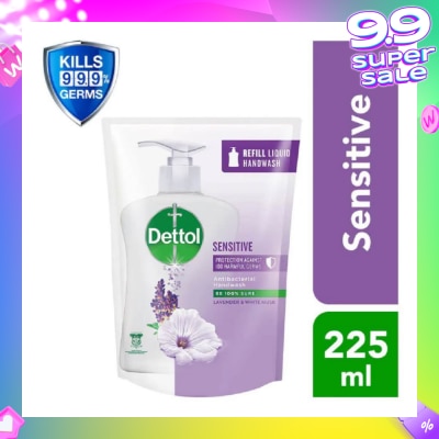DETTOL Anti-Bacterial Liquid Hand Wash Refill Sensitive (Kills 99.9% Germs) 225ml