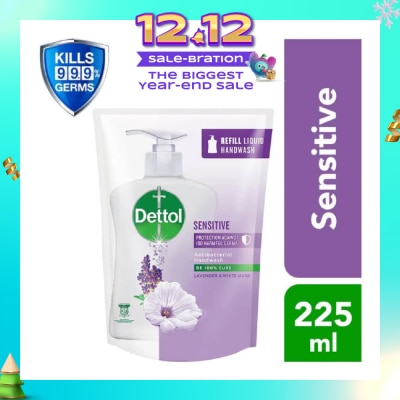 DETTOL Anti-Bacterial Liquid Hand Wash Refill Sensitive (Kills 99.9% Germs) 225ml