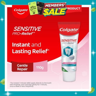 COLGATE Sensitive Pro Relief Gentle Repair Toothpaste 110g image