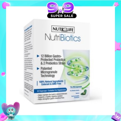 NUTRILIFE - NutriBiotics 30 vegecaps image