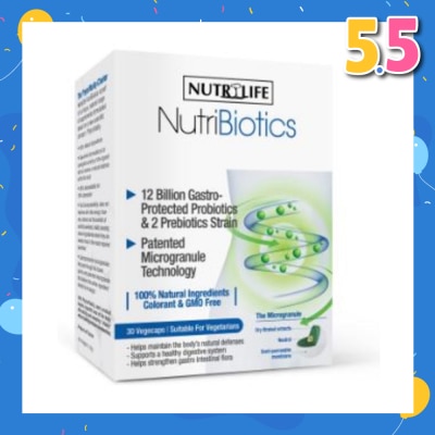 NUTRILIFE NutriBiotics 30 vegecaps