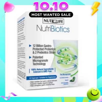NUTRILIFE NutriBiotics 30 vegecaps image