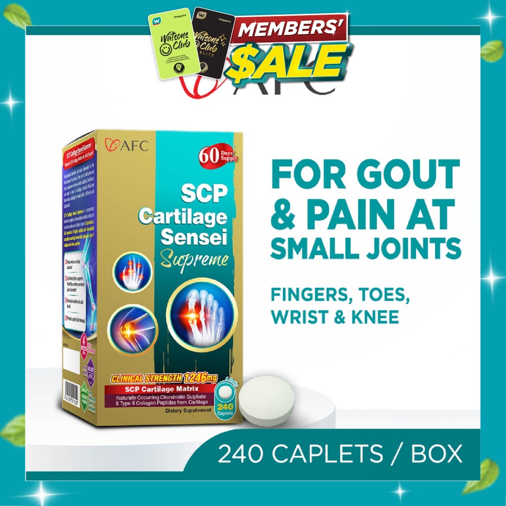 SCP Cartilage Sensei Chondriotin + Type II Collagen Tablet (Cartilage Small Joint & Uric Acid Support) 240s image
