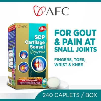 AFC - SCP Cartilage Sensei Chondriotin + Type II Collagen Tablet (Cartilage Small Joint & Uric Acid Support) 240s
