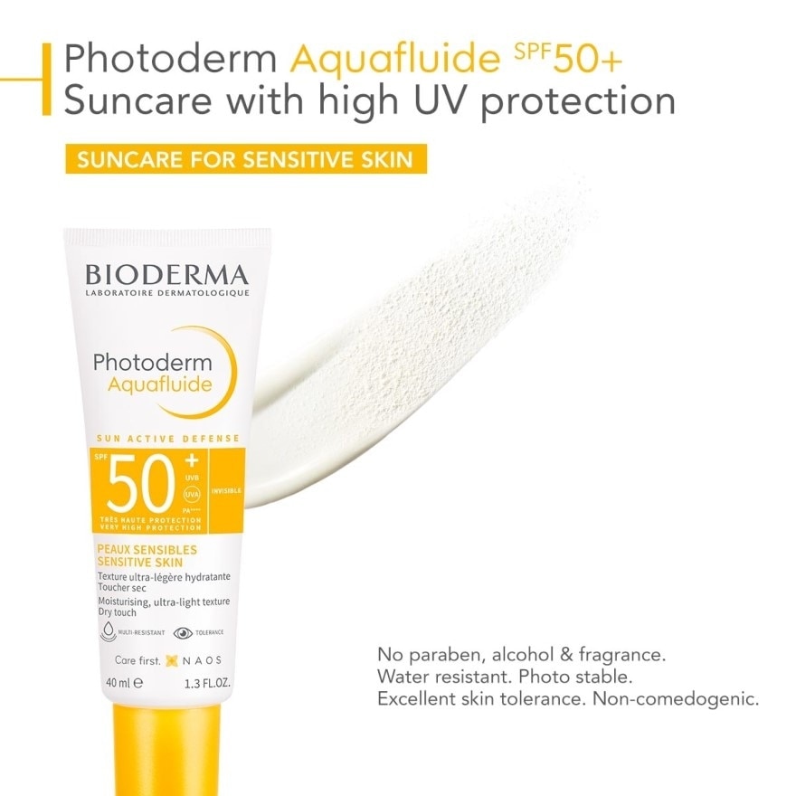 Photoderm MAX Aquafluid SPF50+ Suncare for Face (Sensitive Skin) 40ml