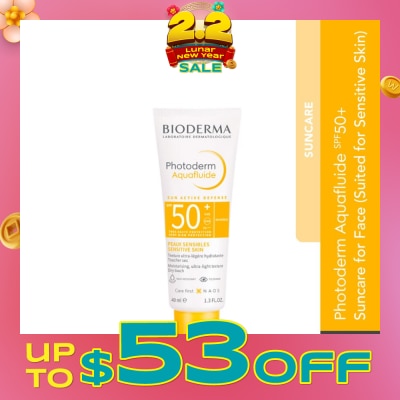 BIODERMA Photoderm MAX Aquafluid SPF50+ Suncare for Face (Sensitive Skin) 40ml