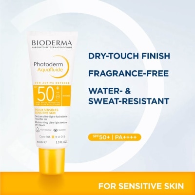 BIODERMA Photoderm MAX Aquafluid SPF50+ Suncare for Face (Sensitive Skin) 40ml (Expiry: Jul`2027) image