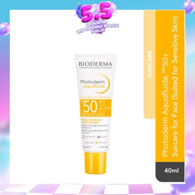 BIODERMA - Photoderm MAX Aquafluid SPF50+ Suncare for Face (Sensitive Skin) 40ml (Expiry: Jan`2027)