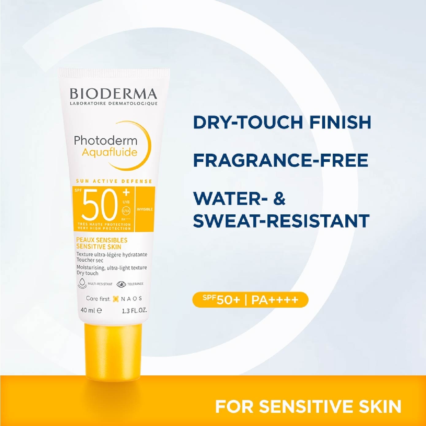 Photoderm MAX Aquafluid SPF50+ Suncare for Face (Sensitive Skin) 40ml (Expiry: Jun`2027) image