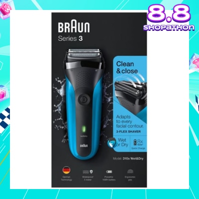 BRAUN Series 3 310s Rechargeable Wet & Dry Electric Shaver 1 Piece