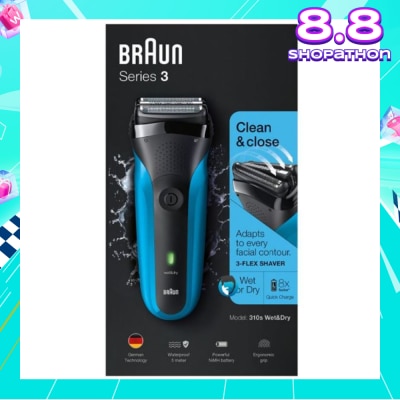BRAUN Series 3 310s Rechargeable Wet & Dry Electric Shaver 1 Piece