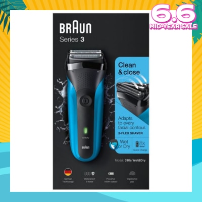 BRAUN Series 3 310s Rechargeable Wet & Dry Electric Shaver 1 Piece