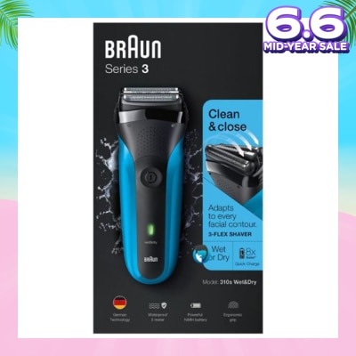 BRAUN Series 3 310s Rechargeable Wet & Dry Electric Shaver 1 Piece