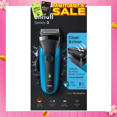 BRAUN Series 3 310s Rechargeable Wet & Dry Electric Shaver 1 Piece