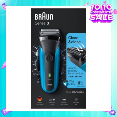 BRAUN Series 3 310s Rechargeable Wet & Dry Electric Shaver 1 Piece