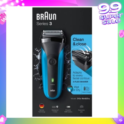 BRAUN Series 3 310s Rechargeable Wet & Dry Electric Shaver 1 Piece