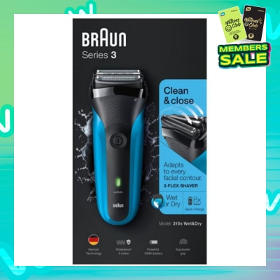 BRAUN Series 3 310s Rechargeable Wet & Dry Electric Shaver 1 Piece
