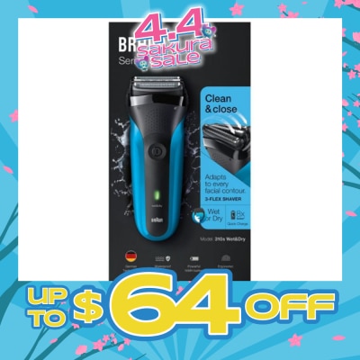 BRAUN - Series 3 310s Rechargeable Wet & Dry Electric Shaver 1 Piece