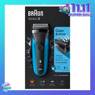 BRAUN Series 3 310s Rechargeable Wet & Dry Electric Shaver 1 Piece
