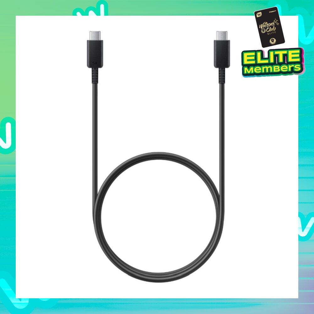 5A USB Type-C To Type-C Cable 1m Black 1s