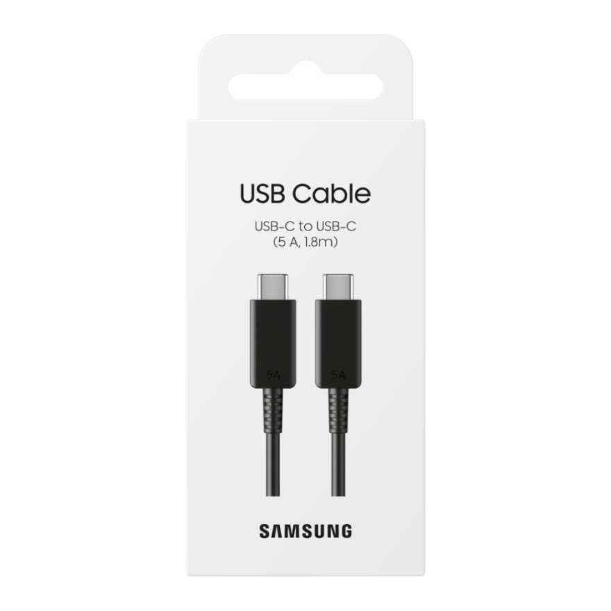 5A USB C To USB-C Cable 1.8m Black 1s