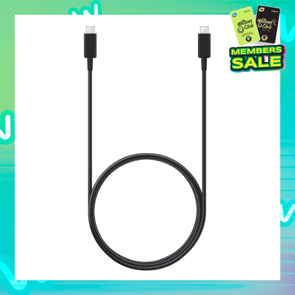 5A USB C To USB-C Cable 1.8m Black 1s