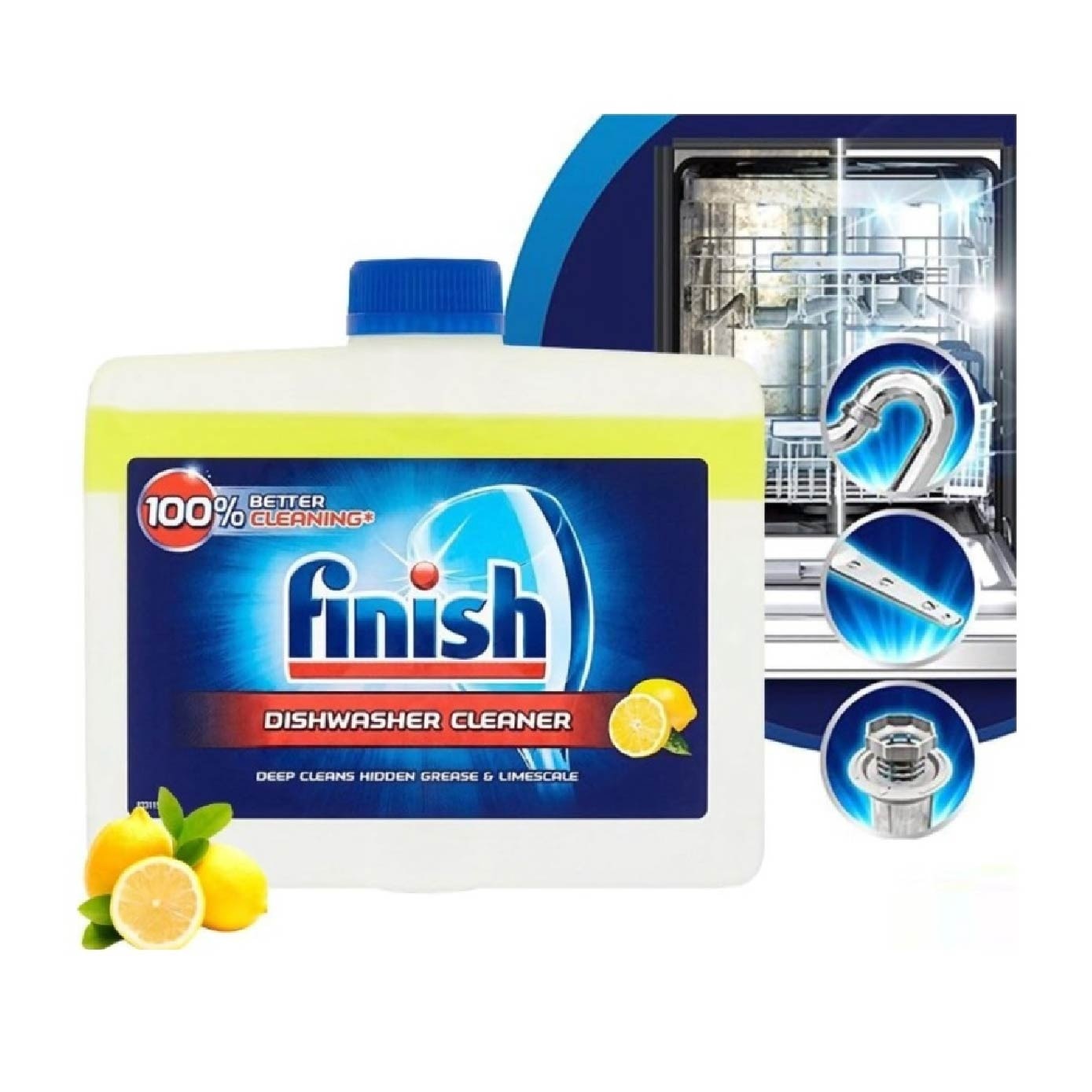 Dishwasher Deep Cleaner Lemon Sparkle (To Remove Hidden Dirt & Limescale) 250ml