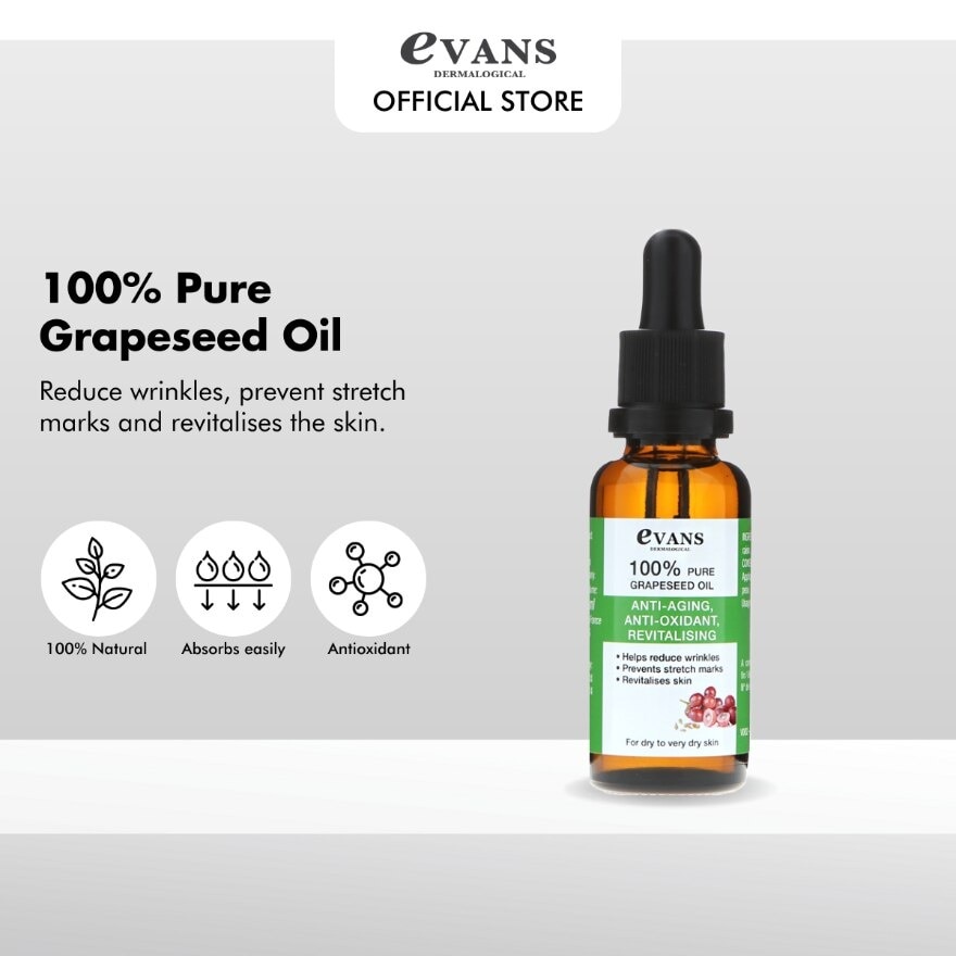 Evans Grapeseed Oil 30ml