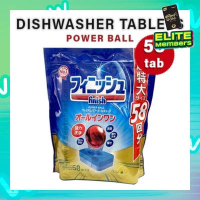 FINISH Power Ball Dishwasher Tablet 58s