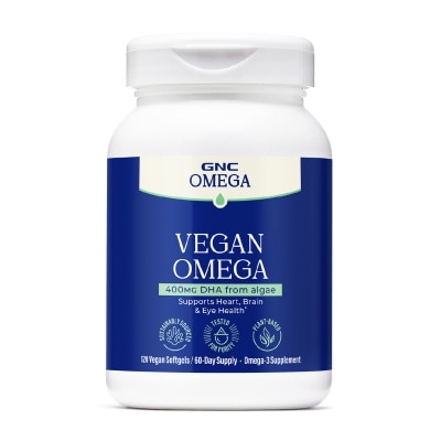 GNC - Vegan Omega-3 Supplement Soft Gel 120s