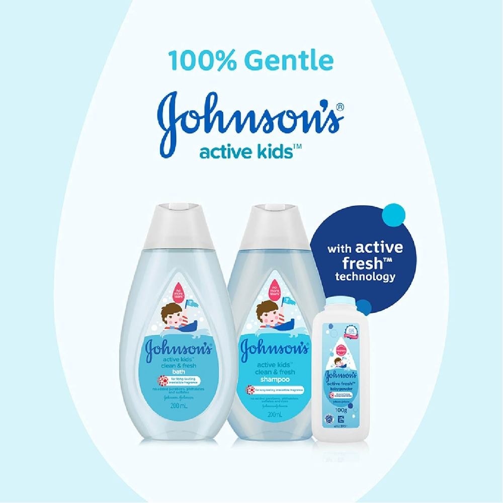 Johnson's Active Kids Clean & Fresh Bath 200ml (With Green Tea Extracts)