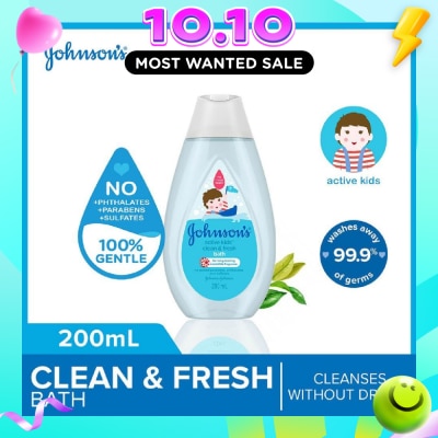 JOHNSON'S Baby Johnson's Active Kids Clean & Fresh Bath 200ml (With Green Tea Extracts) image