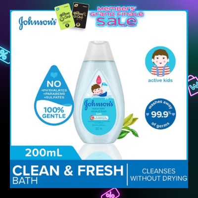 JOHNSON'S Baby Johnson's Active Kids Clean & Fresh Bath 200ml (With Green Tea Extracts)