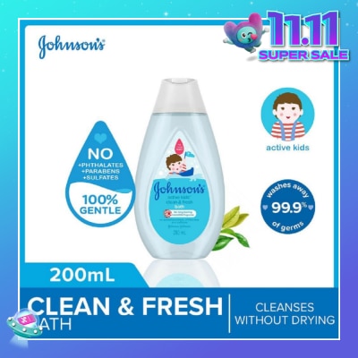 JOHNSON'S Baby Johnson's Active Kids Clean & Fresh Bath 200ml (With Green Tea Extracts)
