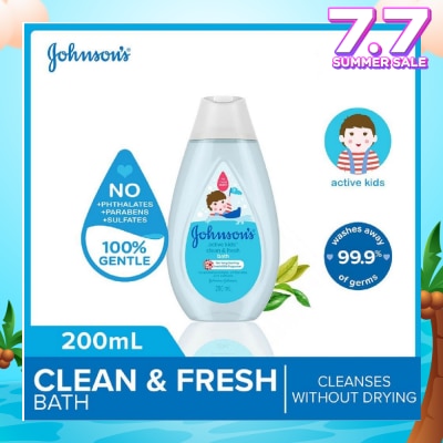 JOHNSON'S Baby Johnson's Active Kids Clean & Fresh Bath 200ml (With Green Tea Extracts)