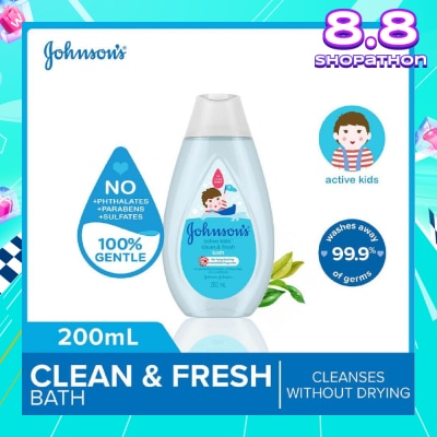 JOHNSON'S Baby Johnson's Active Kids Clean & Fresh Bath 200ml (With Green Tea Extracts)