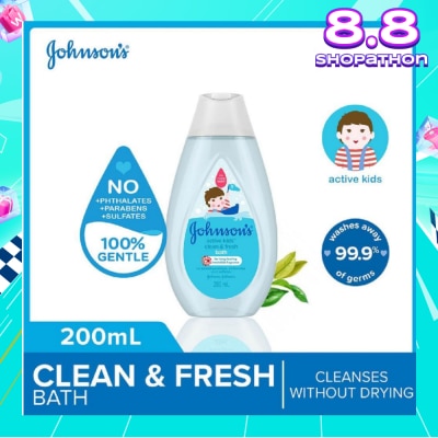 JOHNSON'S Baby Johnson's Active Kids Clean & Fresh Bath 200ml (With Green Tea Extracts)