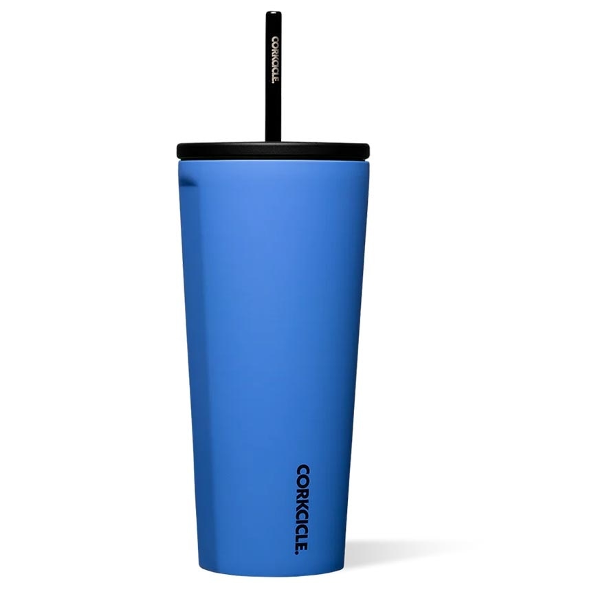 Cold Cup Insulated Tumbler With Straw (Pacific Blue) 700ml