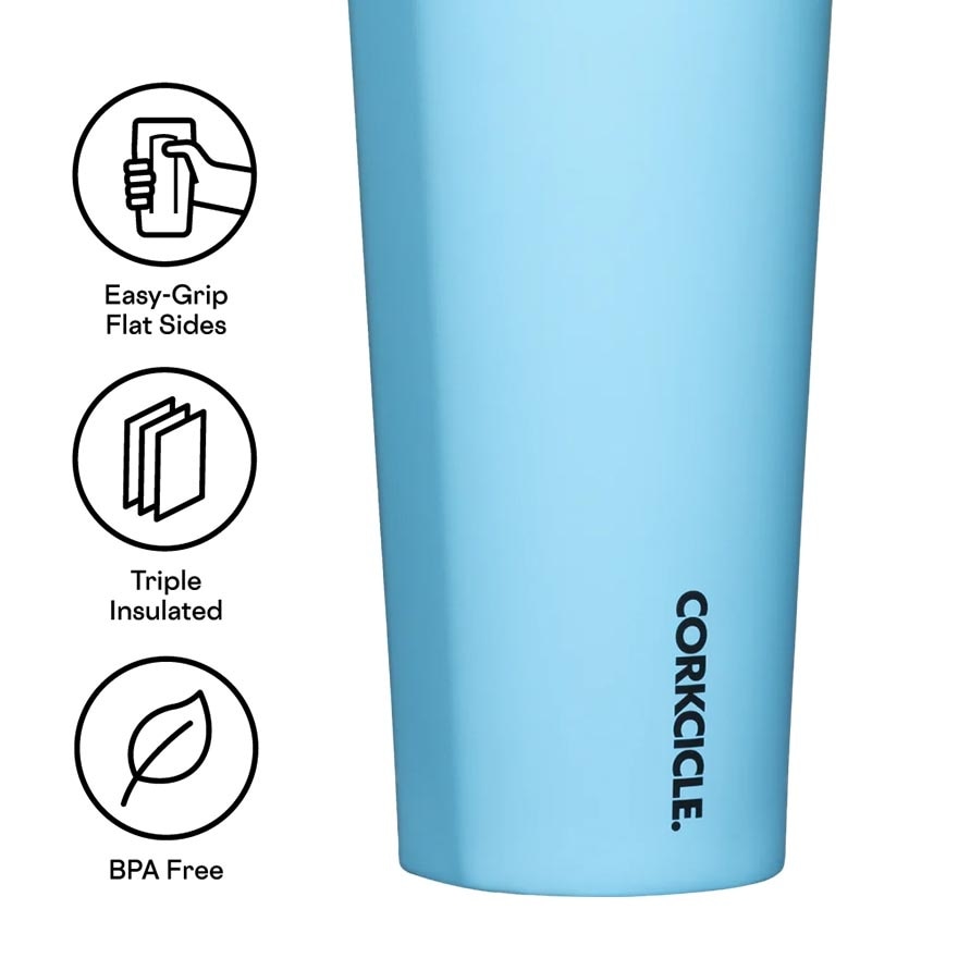 Cold Cup Insulated Tumbler With Straw (Santorini) 700ml