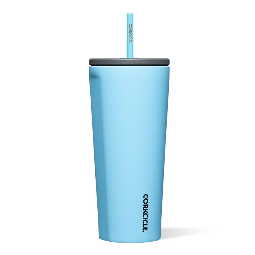 Cold Cup Insulated Tumbler With Straw (Santorini) 700ml