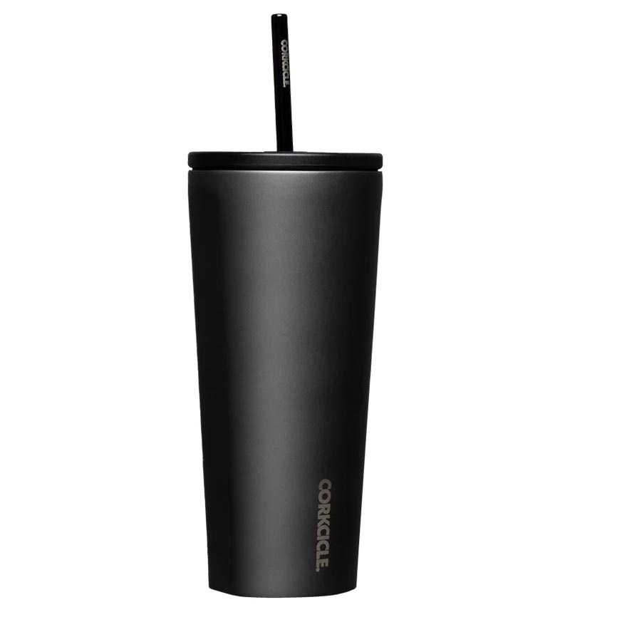 Cold Cup Insulated Tumbler With Straw (Ceramic State) 700ml
