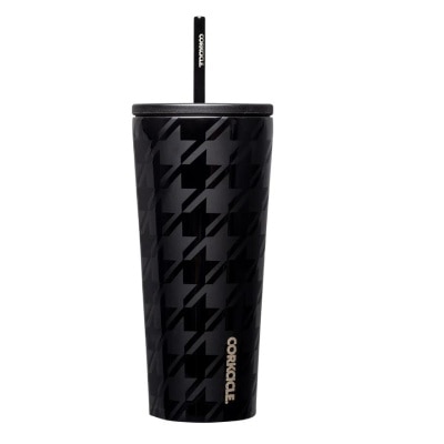 CORKCICLE - Cold Cup Insulated Tumbler With Straw (Onyx Houndstooth) 700ml