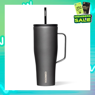 CORKCICLE Cold Cup XL Insulated Tumbler With Handle & Straw (Ceramic Slate) 880ml