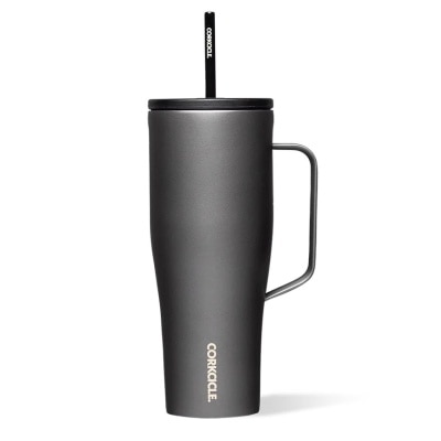 CORKCICLE Cold Cup XL Insulated Tumbler With Handle & Straw (Ceramic Slate) 880ml