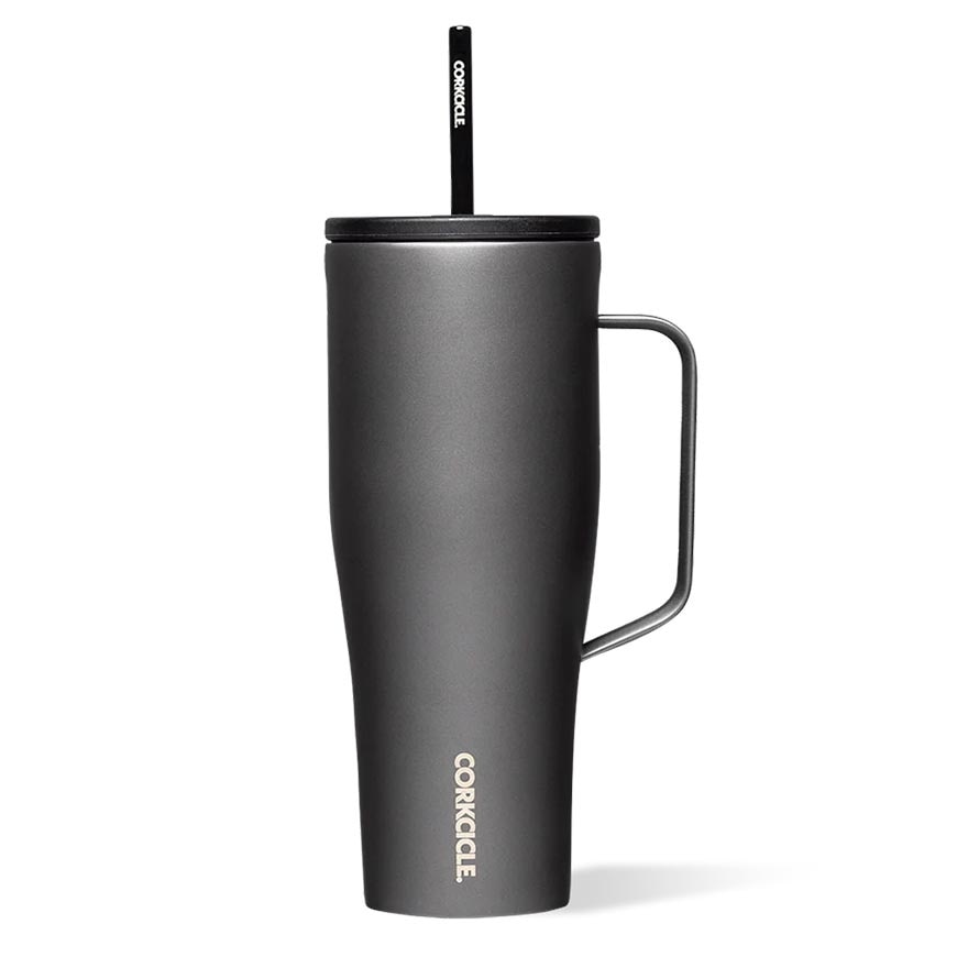 Cold Cup XL Insulated Tumbler With Handle & Straw (Ceramic Slate) 880ml