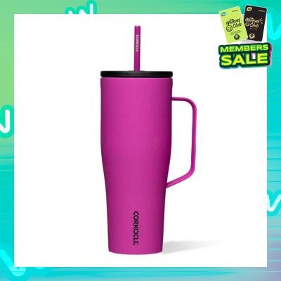 CORKCICLE Cold Cup XL Insulated Tumbler With Handle & Straw (Berry Punch) 880ml