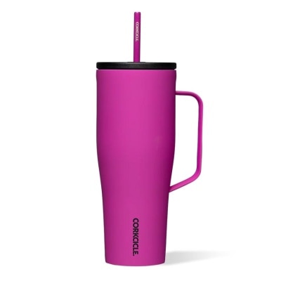 CORKCICLE Cold Cup XL Insulated Tumbler With Handle & Straw (Berry Punch) 880ml