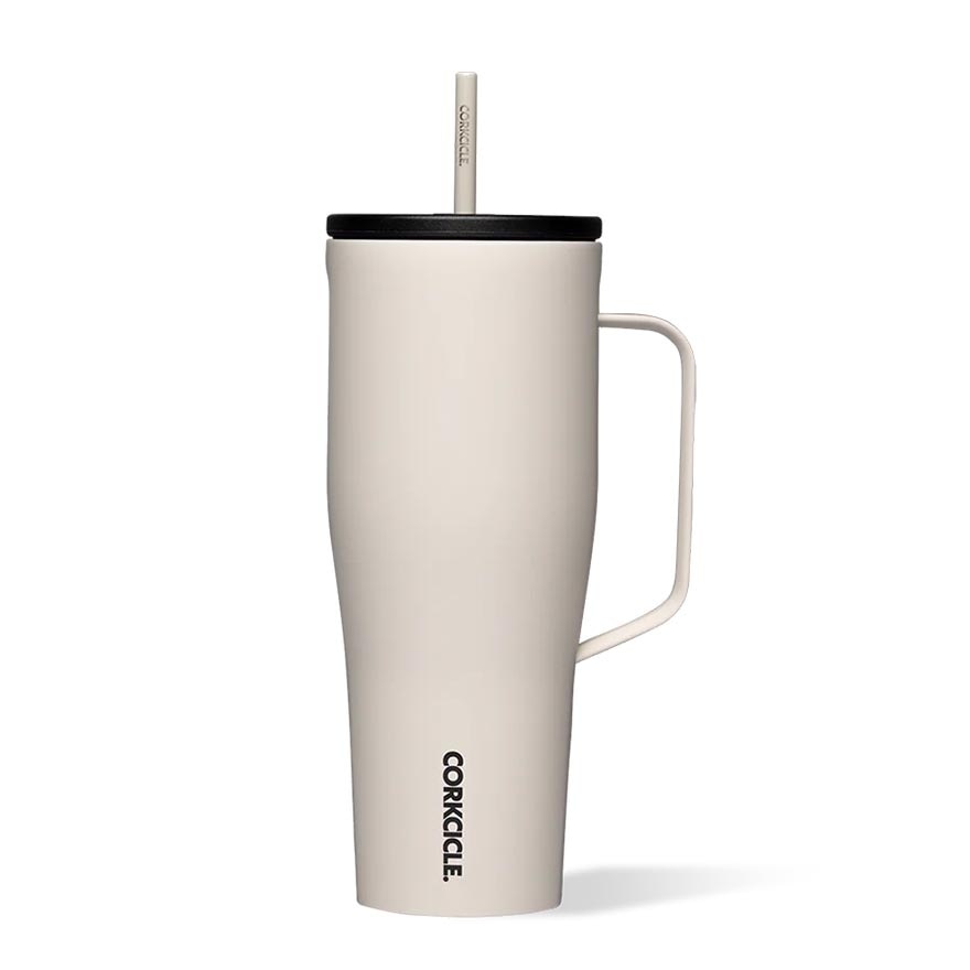 Cold Cup XL Insulated Tumbler With Handle & Straw (Latte) 880ml