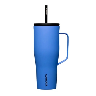 CORKCICLE Cold Cup XL Insulated Tumbler With Handle & Straw (Pacific Blue) 880ml