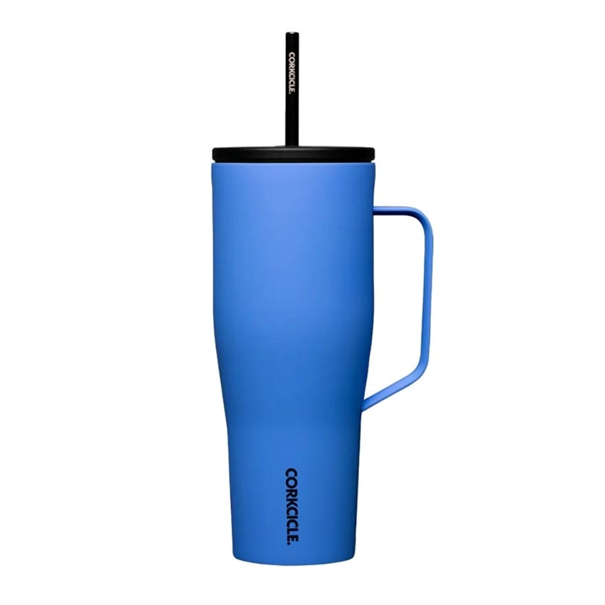 Cold Cup XL Insulated Tumbler With Handle & Straw (Pacific Blue) 880ml